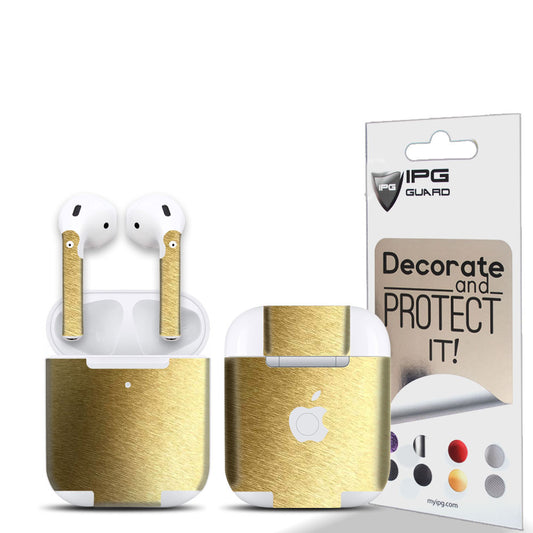 IPG Decorative for AirPods 1-2 Stickers Wraps Adhesive Decal Skin for case and Ear Pieces Protective and Decorative Set Protector