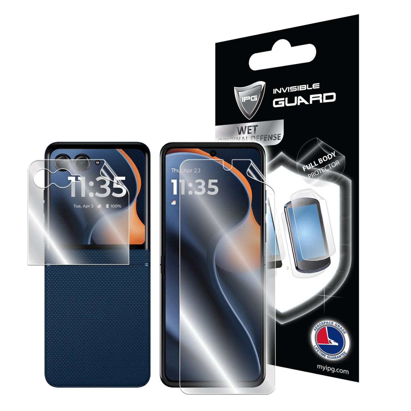 IPG Original for Motorola Razr 5G 2025/Razr 60 (Internal - External Screen) FULL BODY Protector (Hydrogel)