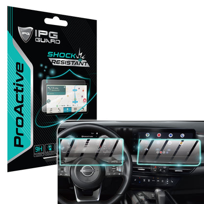 Nissan Kicks - Kicks SV/SR 12.3" inç Gösterge Paneli ve Navigasyon için 9H Nano IPG ProActive 2'li Ekran Koruyucu
