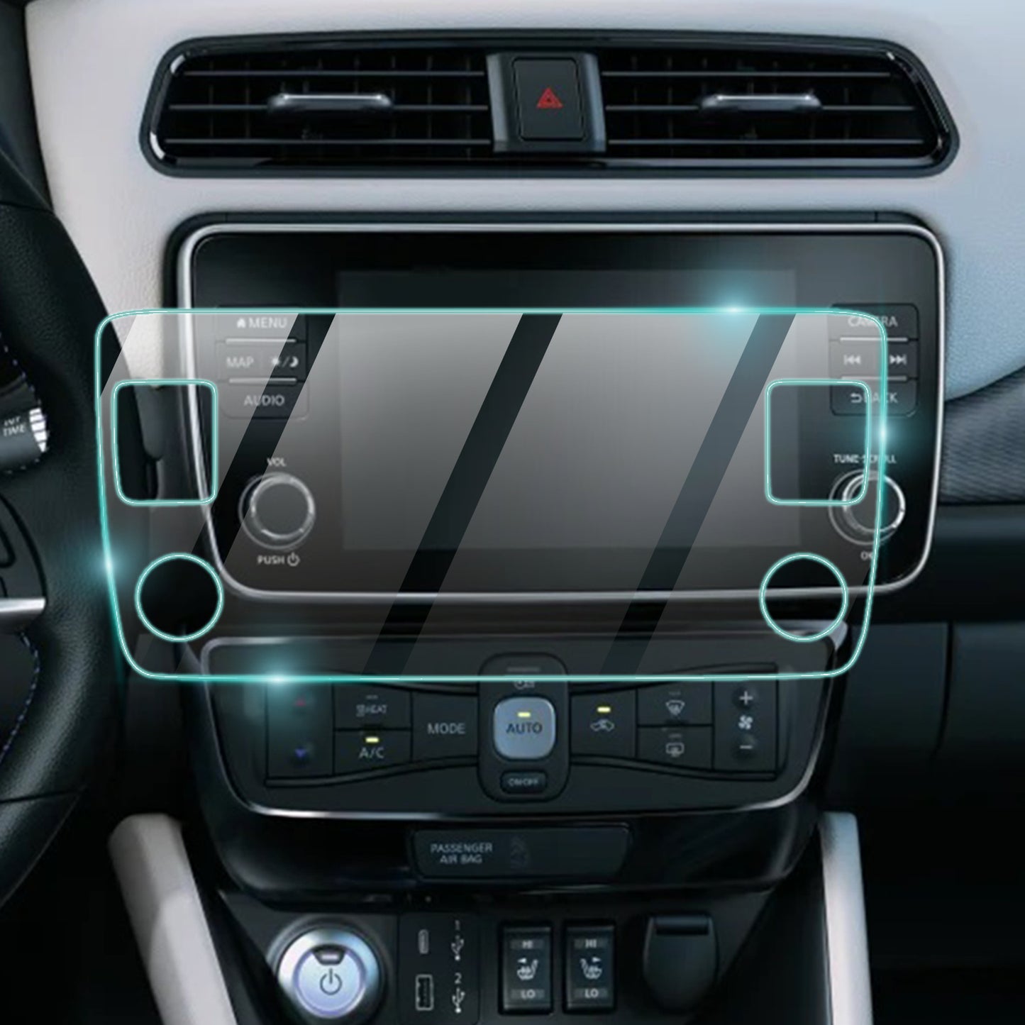 Nissan Leaf 2024 8" inç Navigasyon için 9H Nano IPG ProActive Ekran Koruyucu