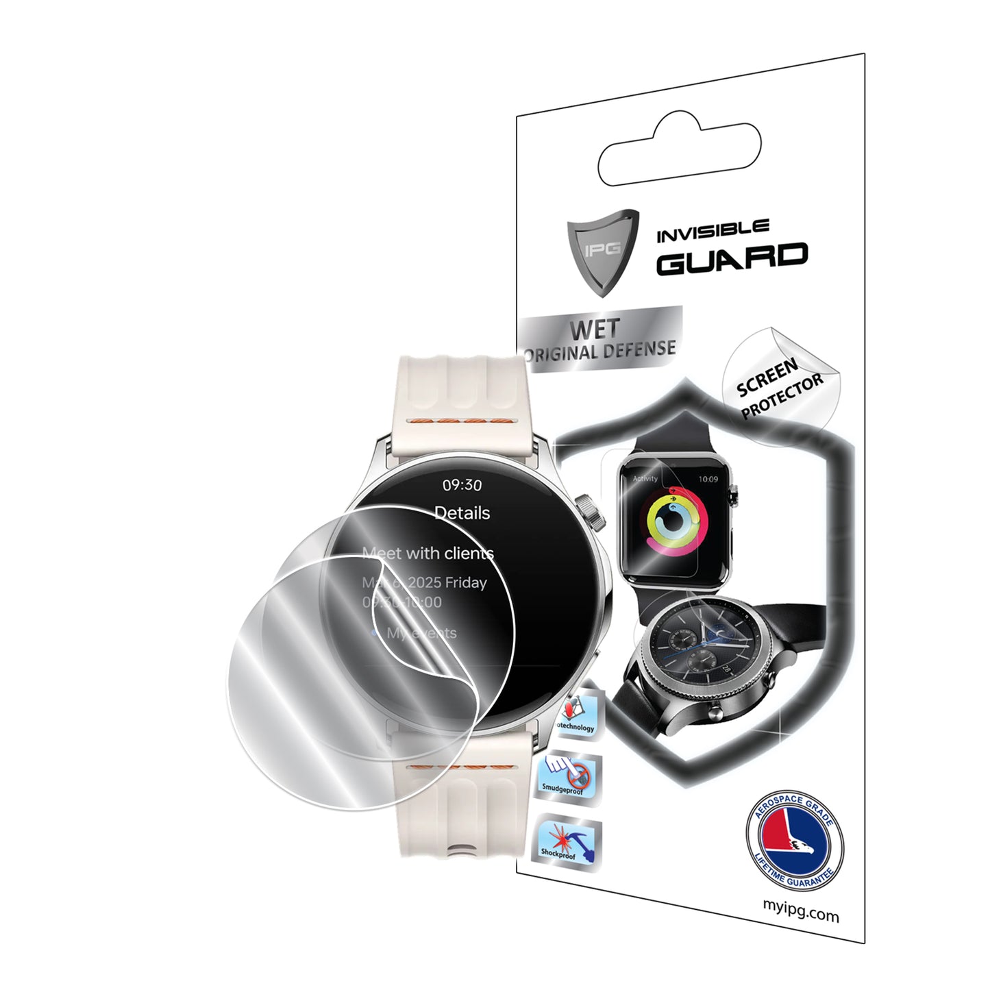 IPG Original for ONEPLUS Watch 3 Lite SCREEN Protector (2 Units) (Hydrogel)