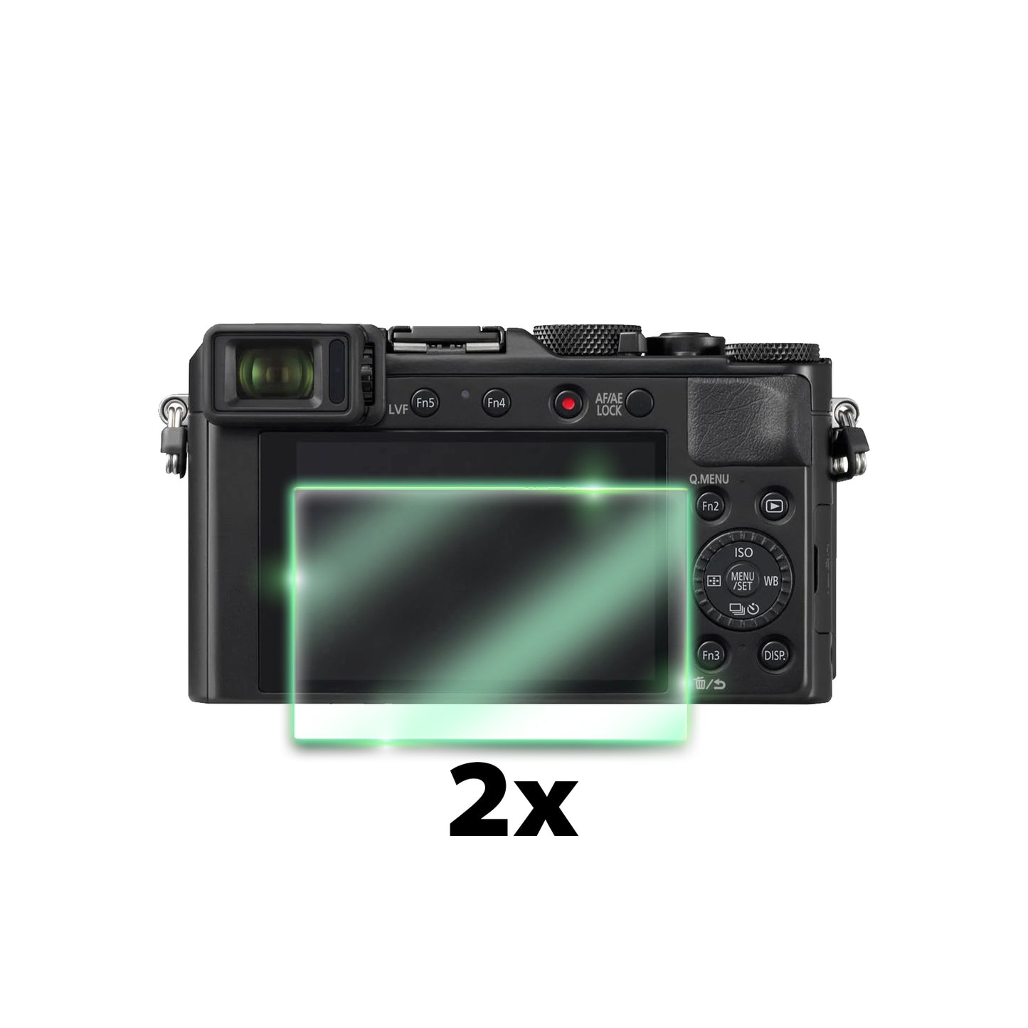 Panasonic Lumix DC-LX100 - DC-LX100II - DC-LX100M2 Kamera için IPG FlexiGlass Ekran Koruyucu (2 Adet)