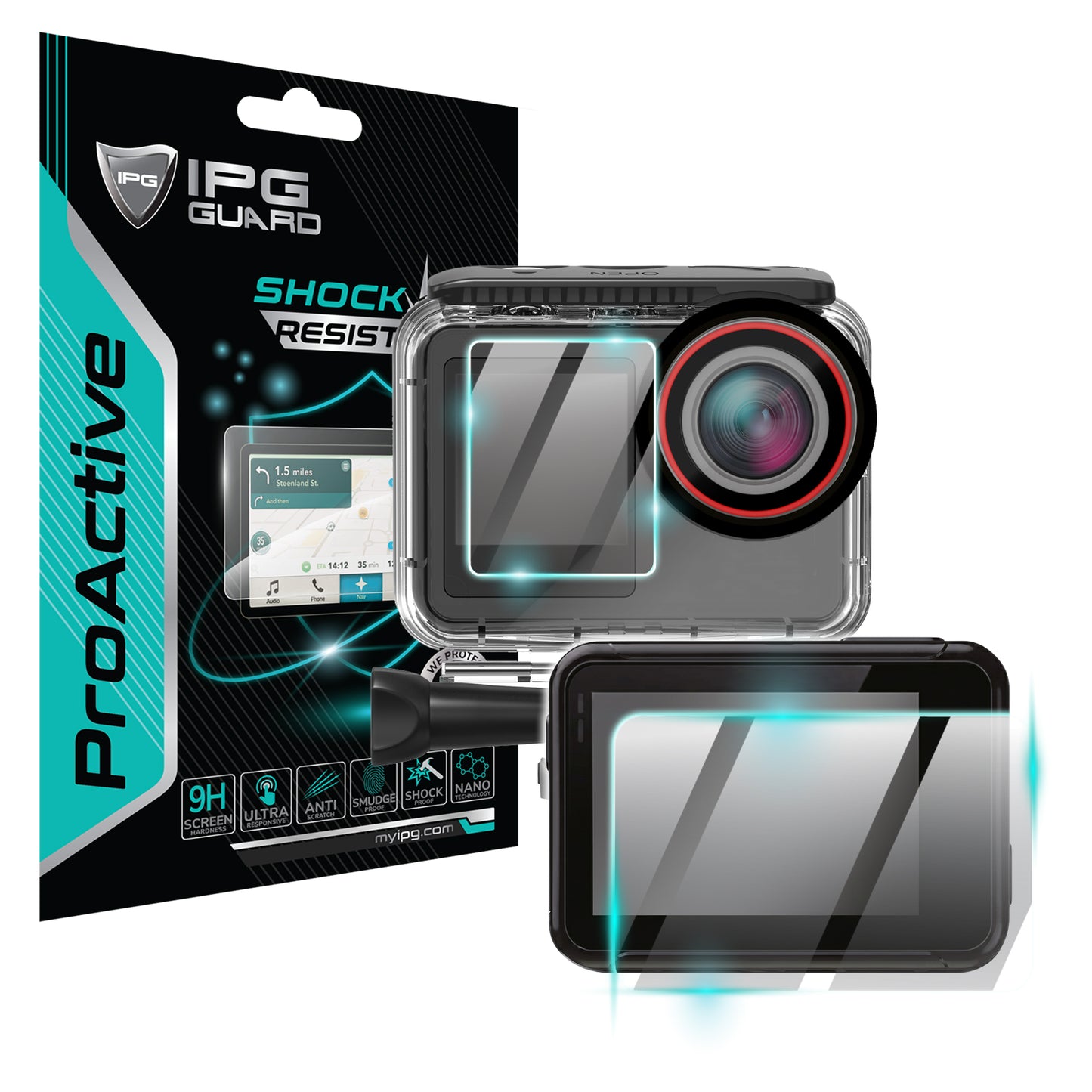 Patona 4233 Platinum Action Cam Life SL5 Aksiyon Kamera Ekranı için IPG ProActive Ekran Koruyucu