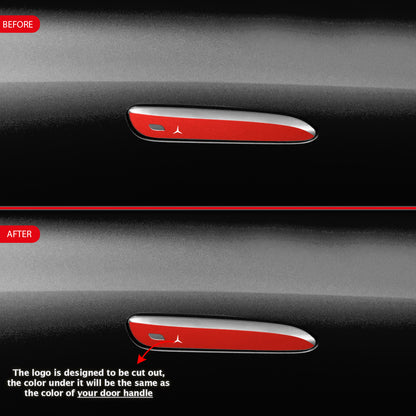IPG Decorative for Mercedes EQS/EQE/CLA-S Class/E-Class Door Handle Kit Decal Sticker Wrap Kit