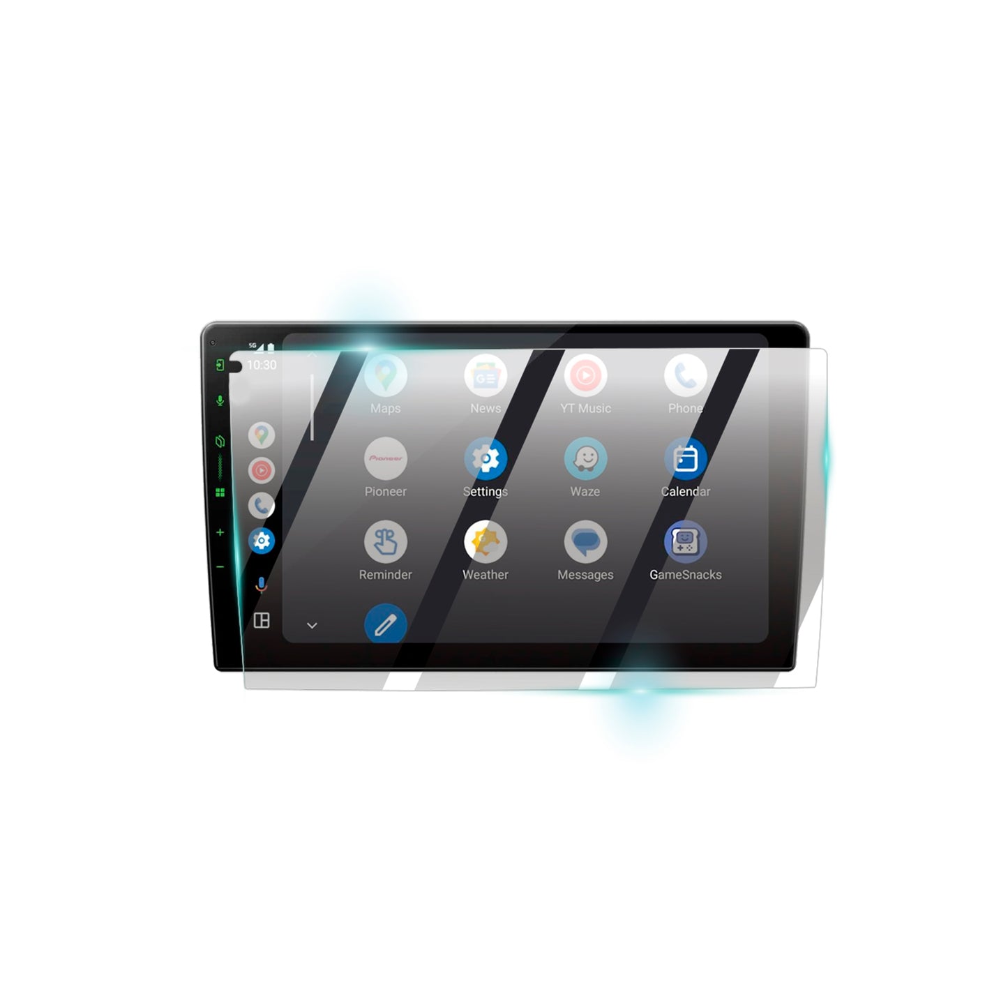 PIONEER DMH-AP6650BT / SPH-PF97BT 9" inç Araç Multimedya Ekran için 9H Nano IPG ProActive Ekran Koruyucu