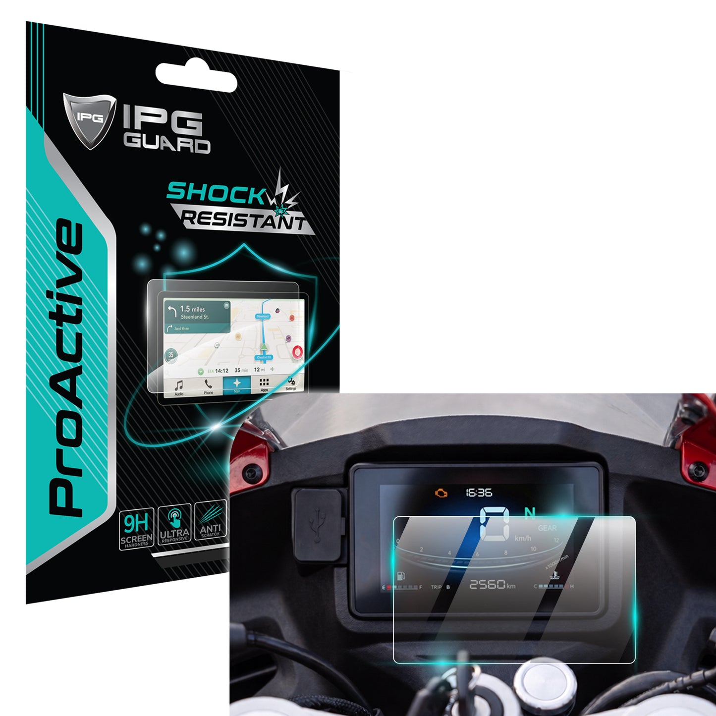 IPG ProActive for RKS Srk 125 / 400 RR / 550 / Reale 125 2024 Motorcycle Speedometer Display SCREEN Protector