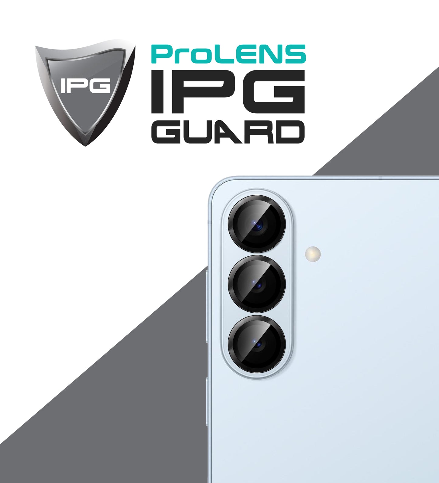 IPG ProLens for Samsung Galaxy S26 - S26 Plus CD TRACK FRAME CAMERA LENS Protector (Black)