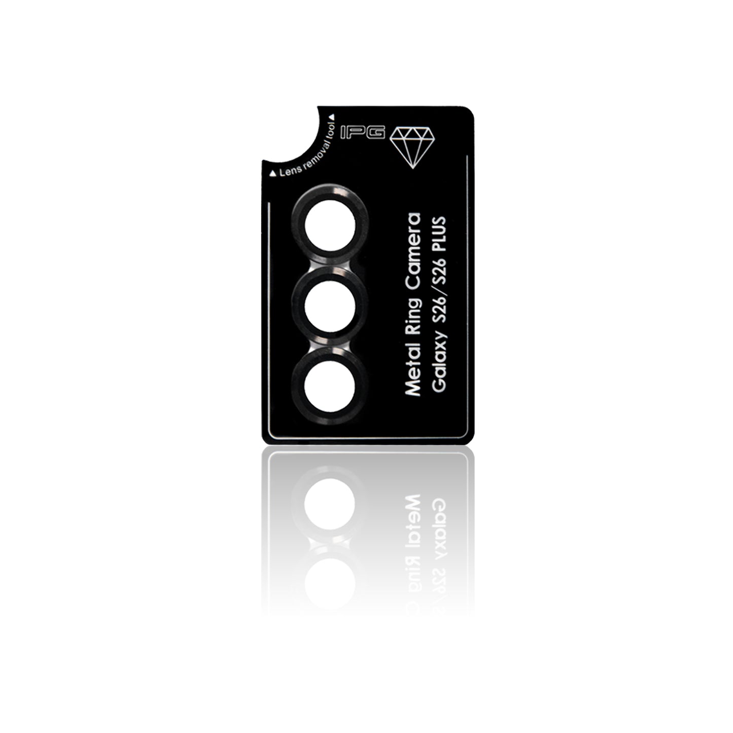 IPG ProLens for Samsung Galaxy S26 - S26 Plus CD TRACK FRAME CAMERA LENS Protector (Black)