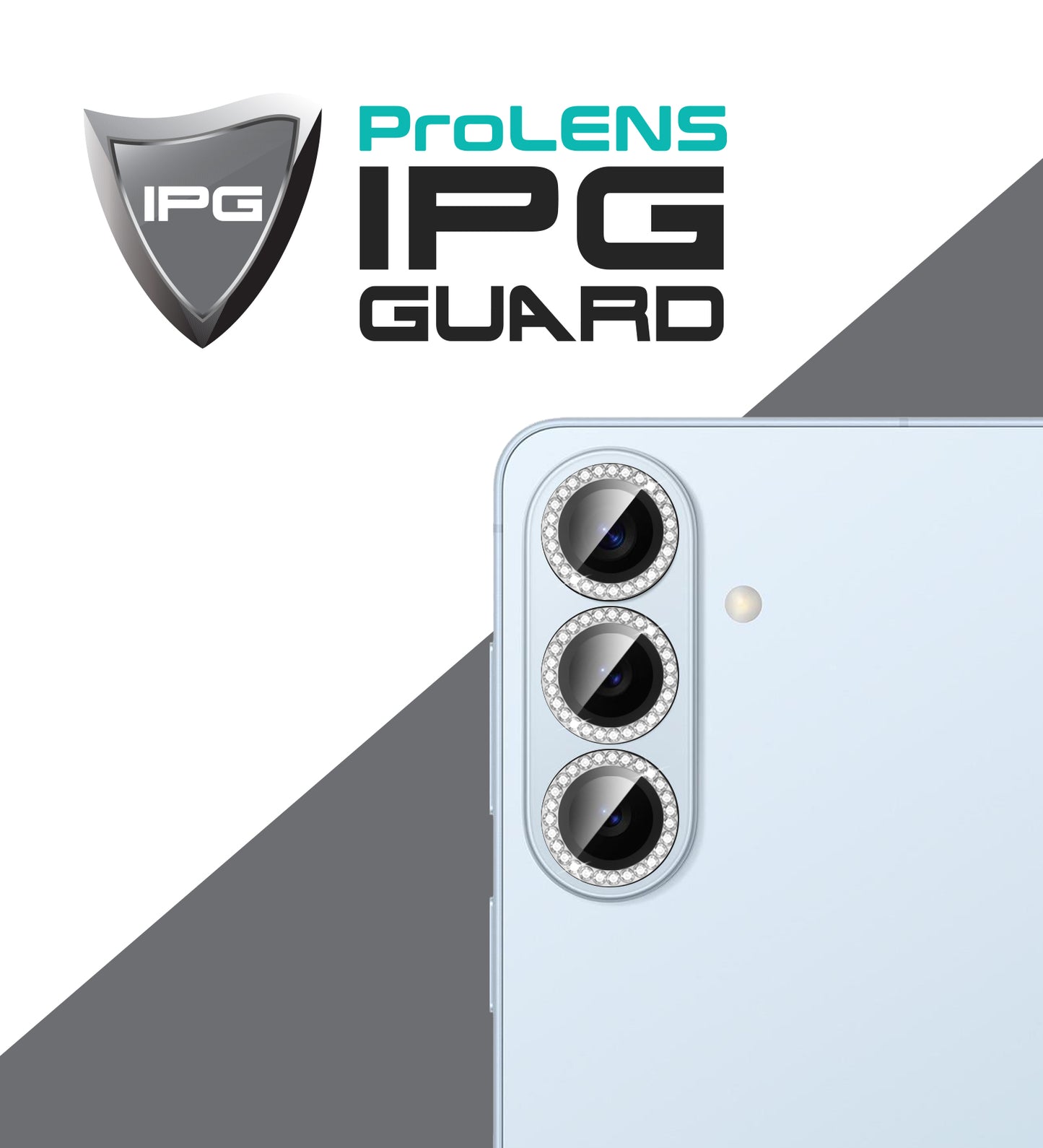 IPG ProLens for Samsung Galaxy S26 - S26 Plus DIAMOND FRAME CAMERA LENS Protector (2 Color Options)