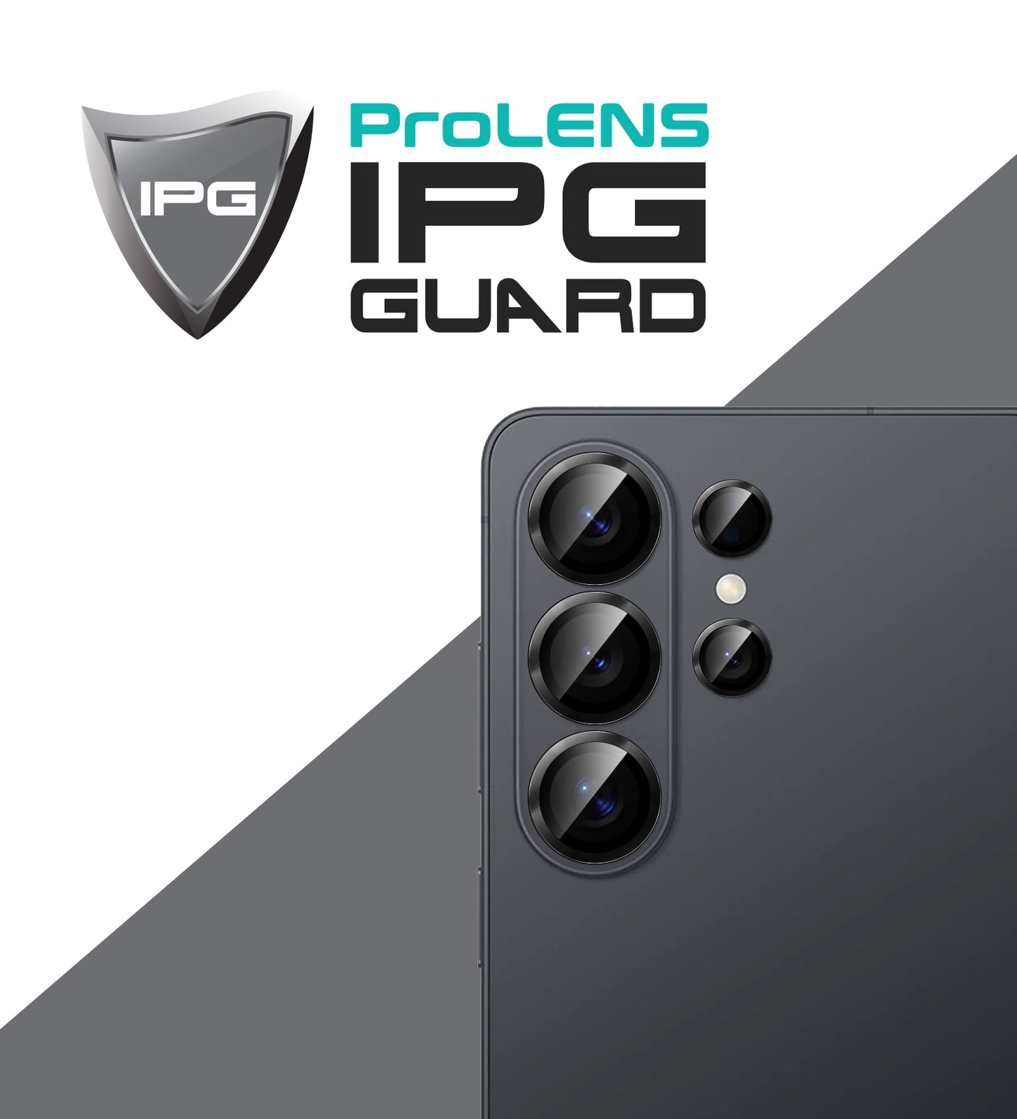 IPG ProLens for Samsung Galaxy S26 Ultra CD TRACK FRAME CAMERA LENS Protector (Black)