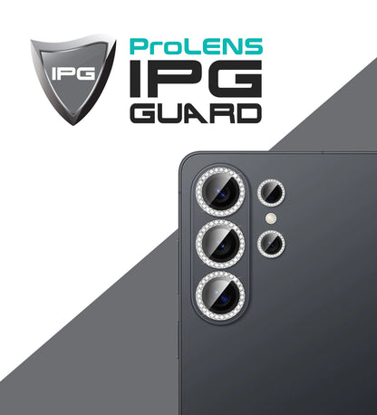 IPG ProLens Samsung Galaxy S25 Plus için Elmas - Taşlı Kamera Lens Koruyucu (4 Farklı Renk Seçeneğiyle)