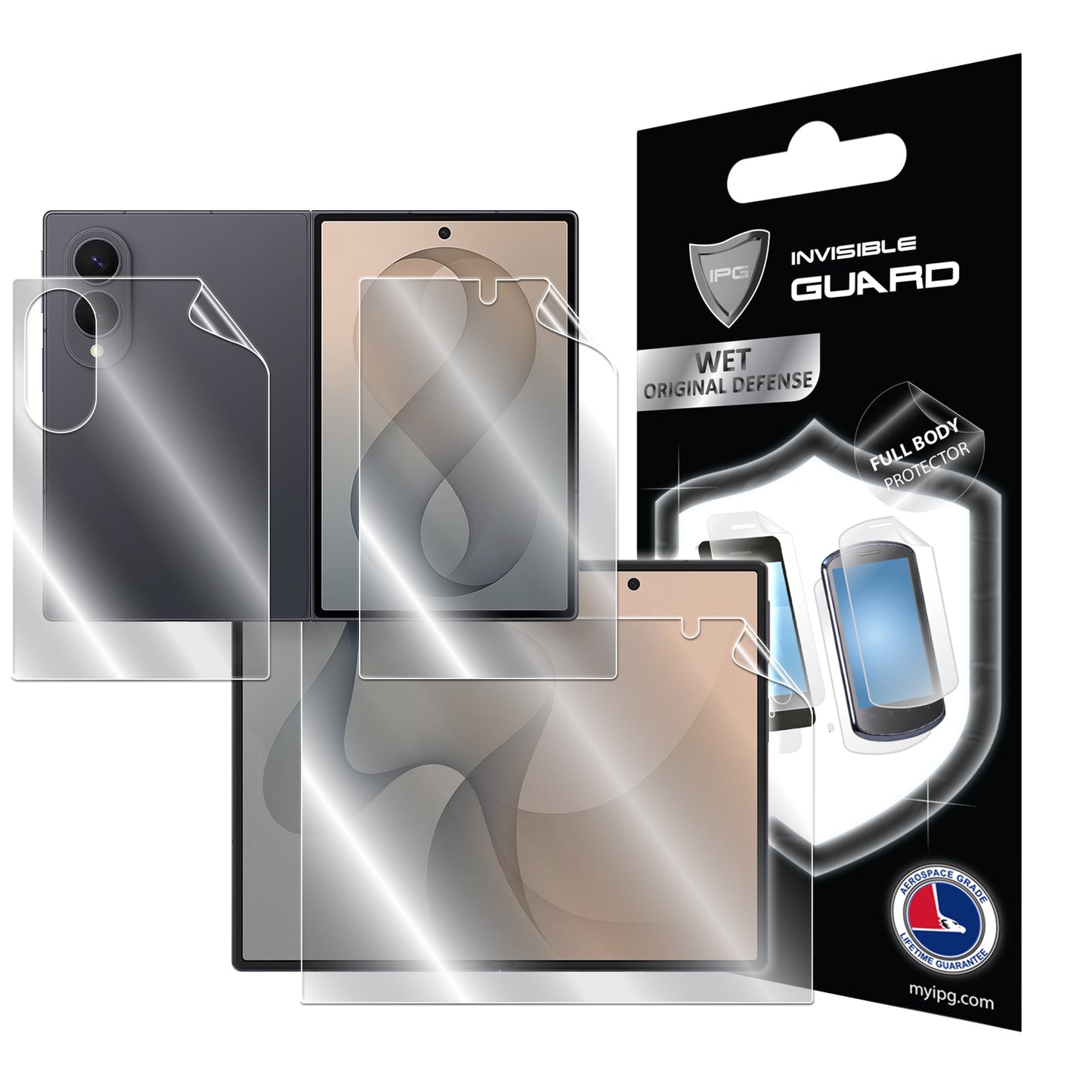 IPG Original for Samsung Galaxy Z Fold 8 (Internal - External Screen) FULL BODY Protector (Hydrogel)