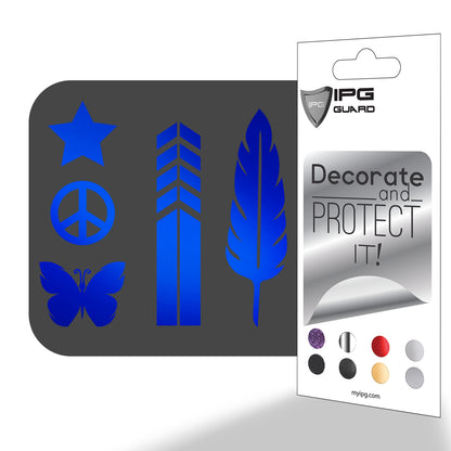 Gece Sürüşü için Yansıtıcı Özellikli Sticker Set Scooter, Bisiklet, Kask, Motosiklet, Araba, Dorse, Karavan için IPG Dekoratif Koruyucu Kaplama Sticker / Erkek ve Kız (5'li set)