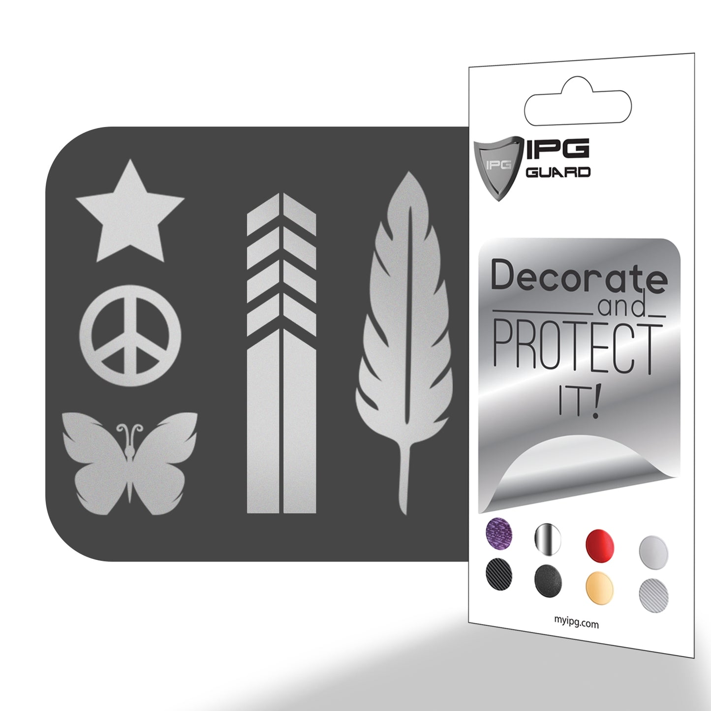 Gece Sürüşü için Yansıtıcı Özellikli Sticker Set Scooter, Bisiklet, Kask, Motosiklet, Araba, Dorse, Karavan için IPG Dekoratif Koruyucu Kaplama Sticker / Erkek ve Kız (5'li set)