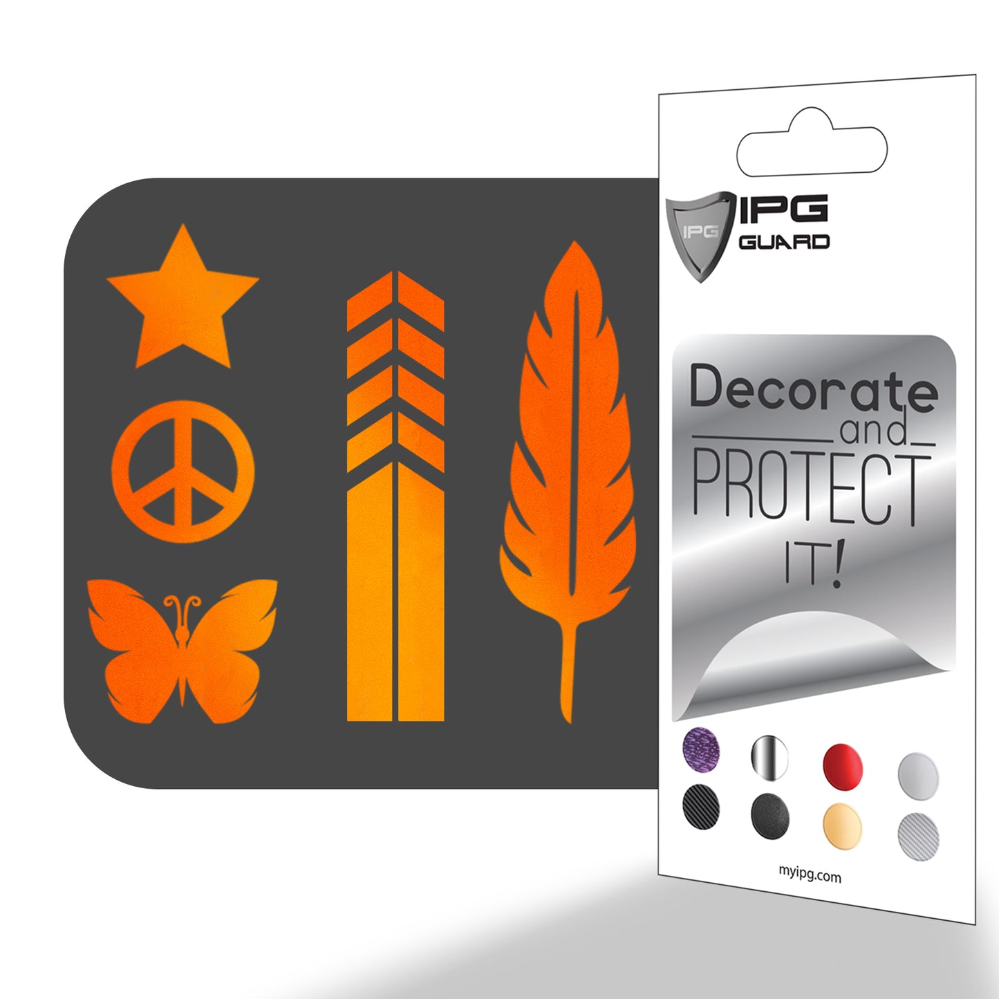 Gece Sürüşü için Yansıtıcı Özellikli Sticker Set Scooter, Bisiklet, Kask, Motosiklet, Araba, Dorse, Karavan için IPG Dekoratif Koruyucu Kaplama Sticker / Erkek ve Kız (5'li set)