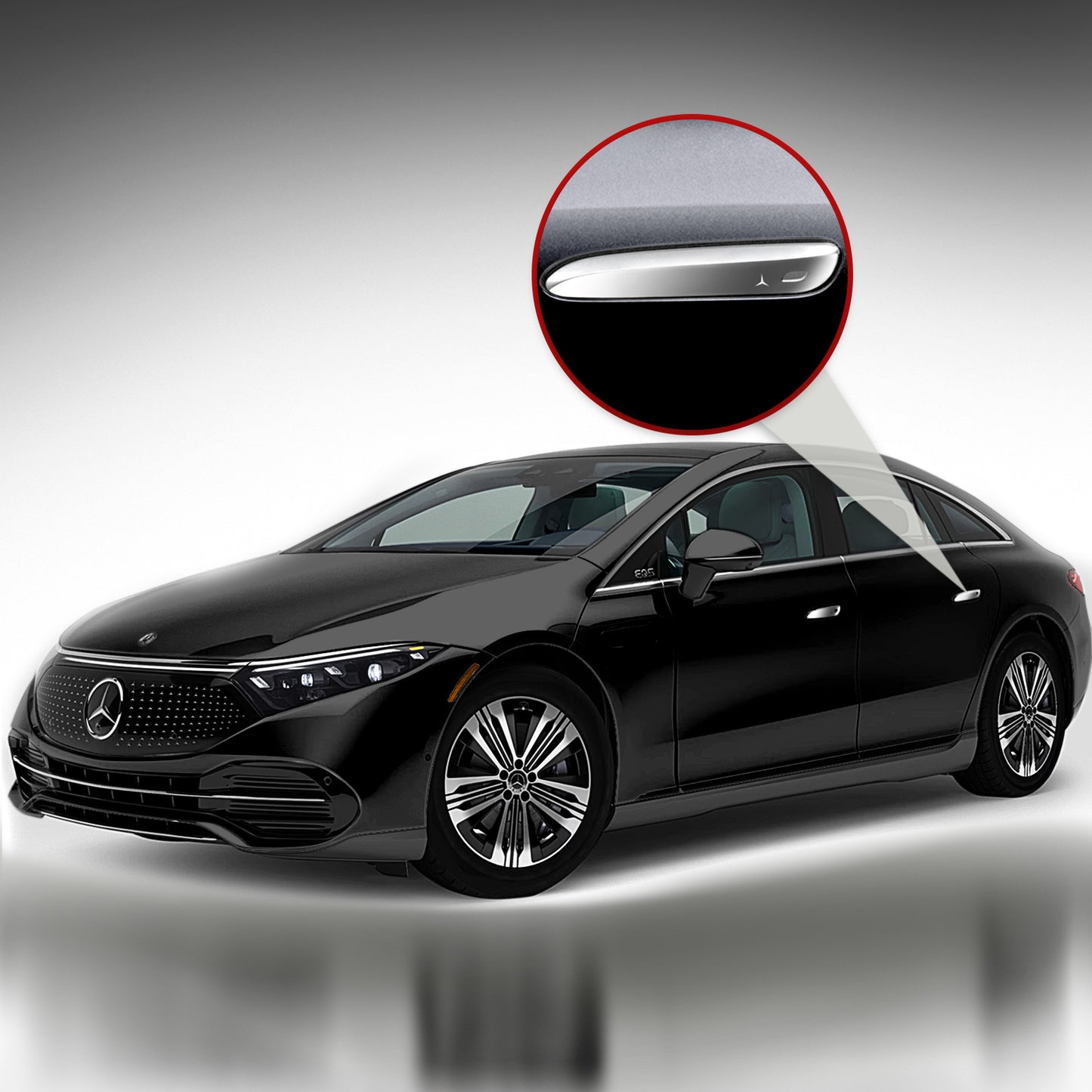IPG Decorative for Mercedes EQS/EQE/CLA-S Class/E-Class Door Handle Kit Decal Sticker Wrap Kit