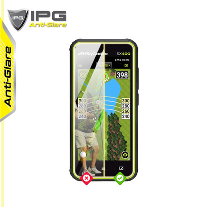 IPG Anti-Glare for Skycaddie SX400 Handheld Golf GPS ANTI-GLARE SCREEN Protector (2 Units)