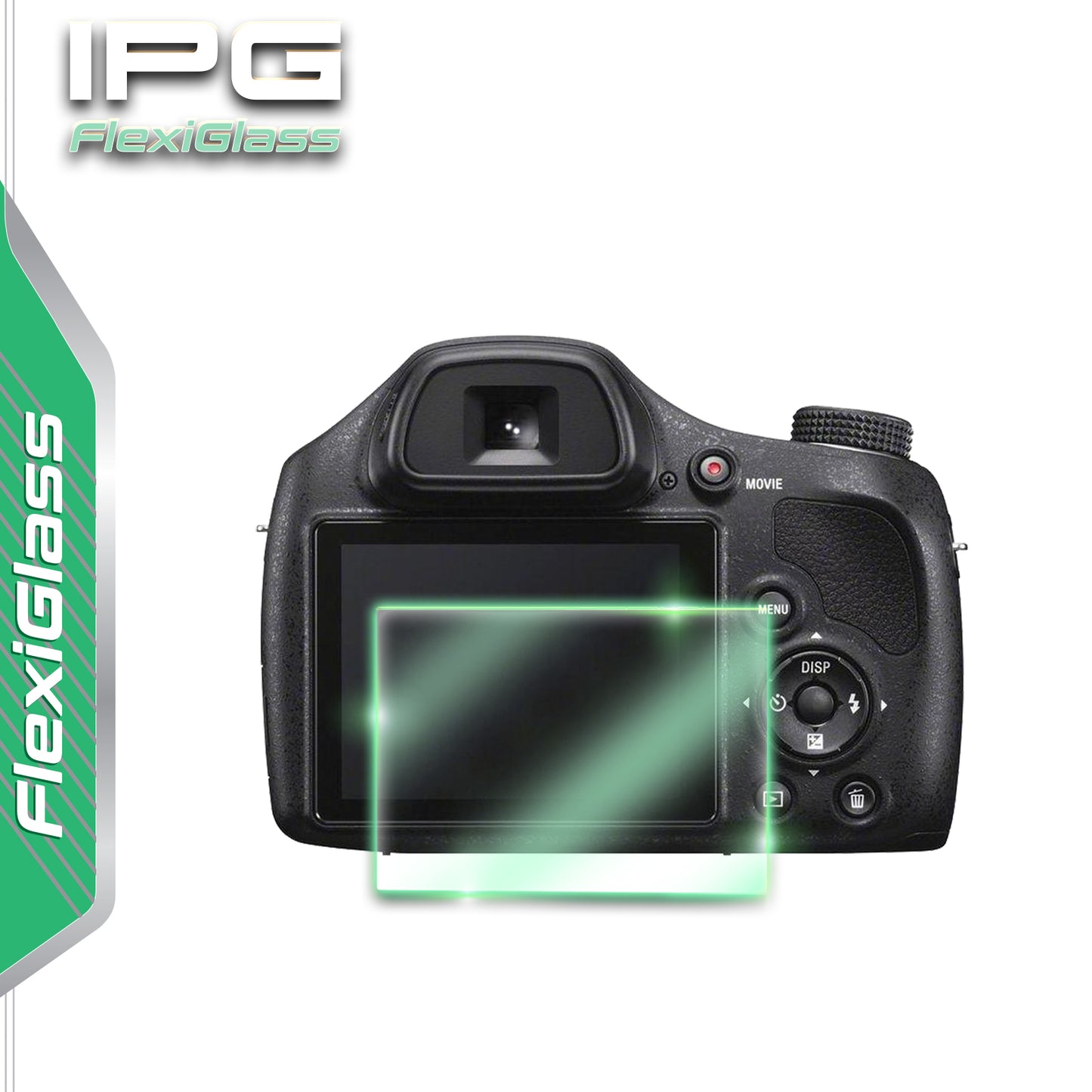Sony DSC-H400 Dijital Kamera için IPG FlexiGlass Ekran Koruyucu (2 Adet) 