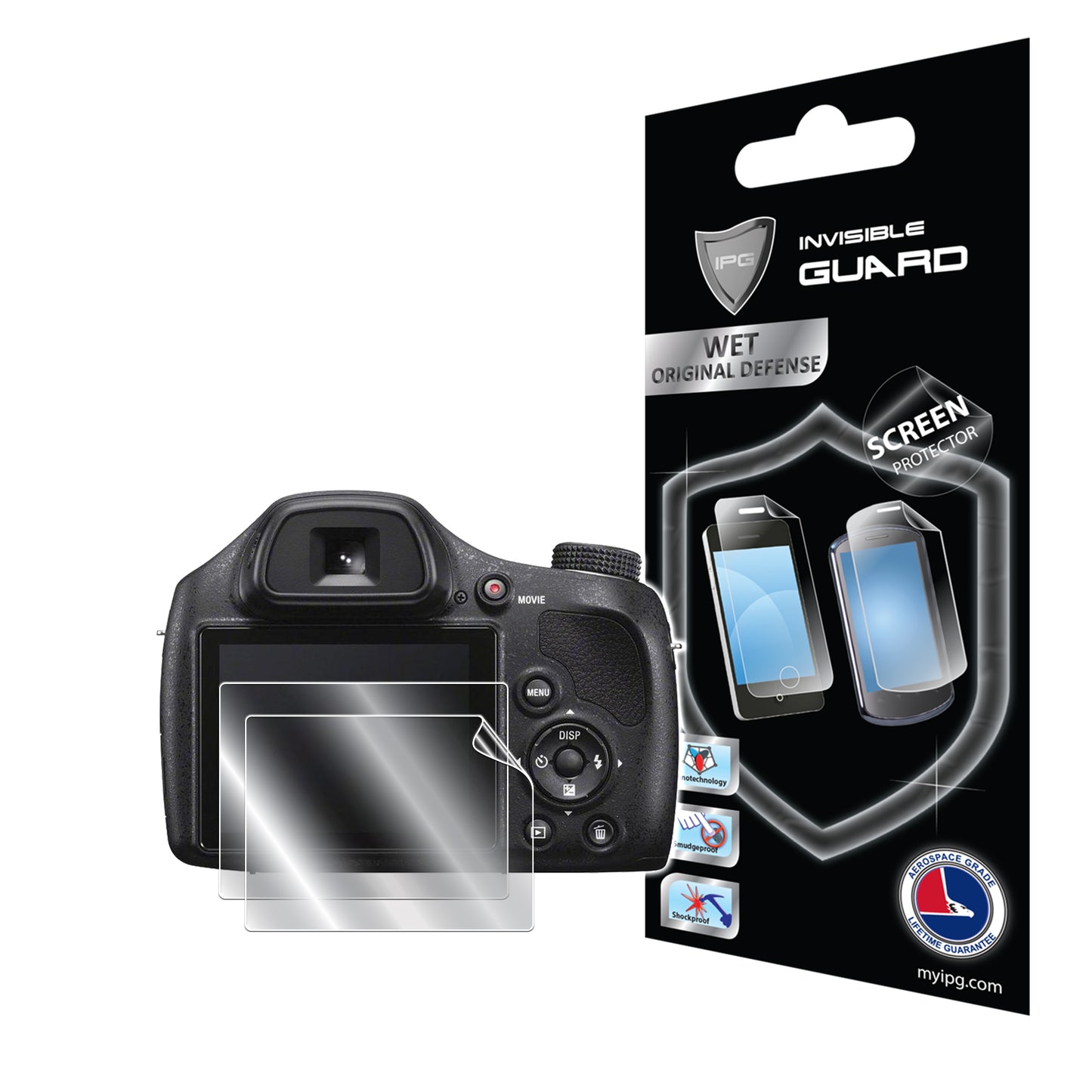 IPG Original for Sony DSC-H400 Camera SCREEN Protector (2 Units) (Hydrogel)