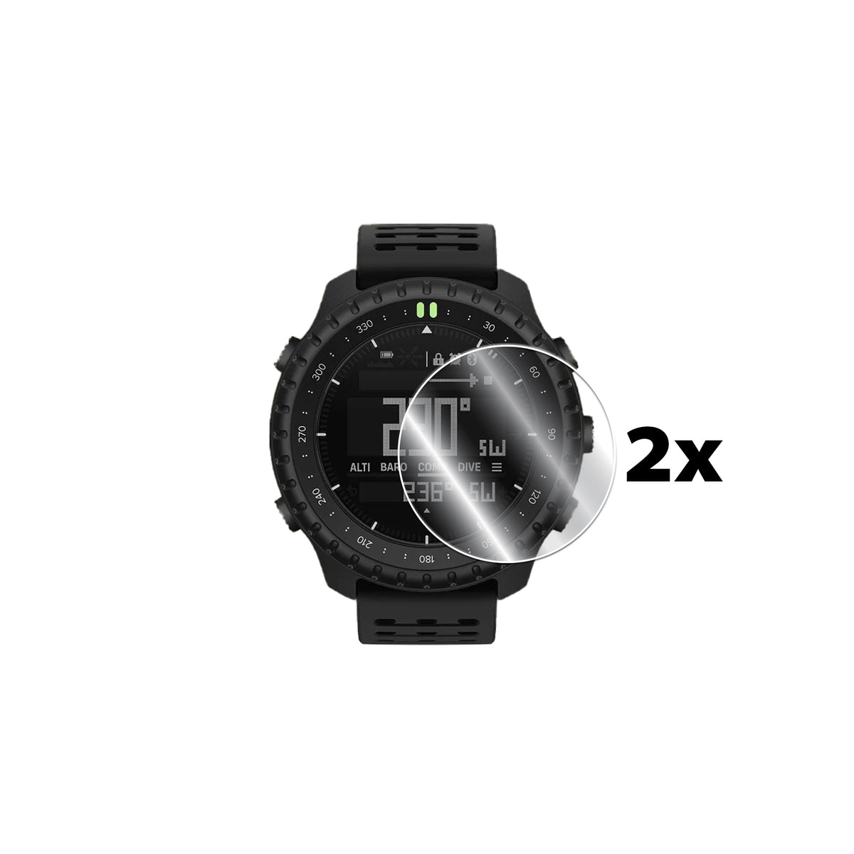 Suunto Core 2 Saat için IPG Orijinal Ekran Koruyucu (2 Adet) (Hidrojel)