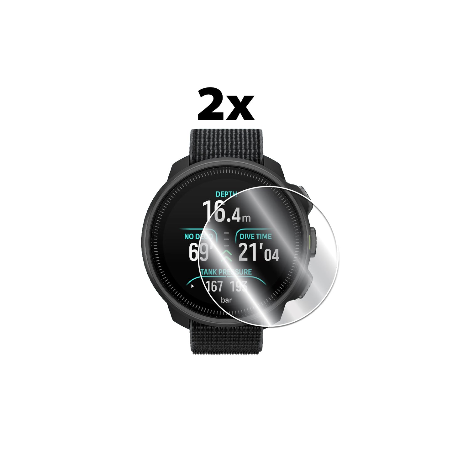 IPG Original for Suunto Nautic S Dive Computer Watch SCREEN Protector (2 Units) (Hydrogel)