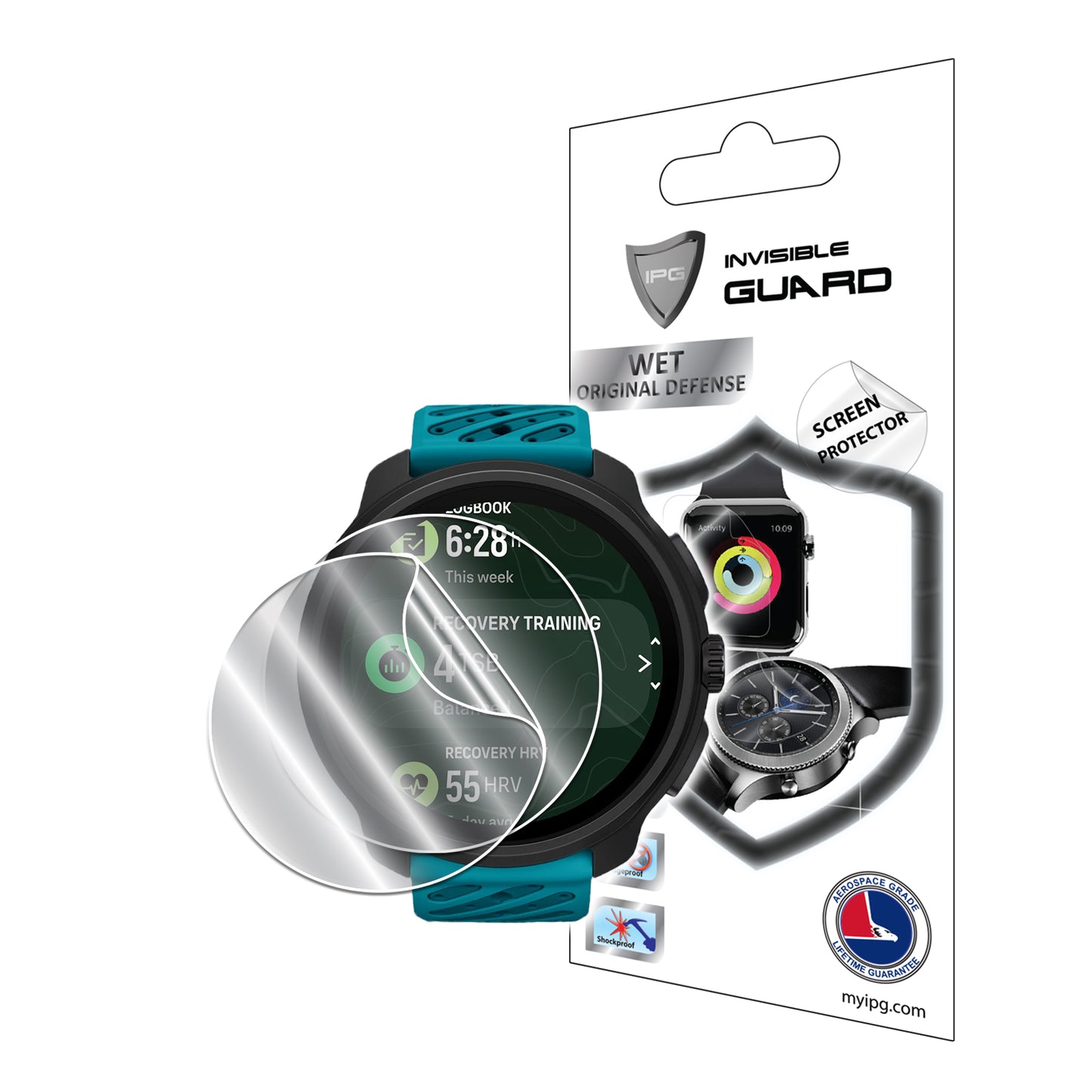 Suunto Race 2 GPS Saat için IPG Orijinal Ekran Koruyucu (2 Adet) (Hidrojel)