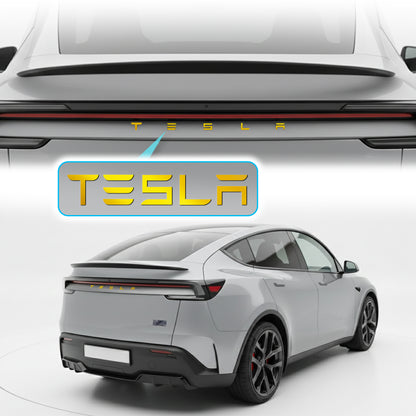 IPG Decorative for Tesla Model 3/Y/S/X/Performance Tailgate Letters Emblems (2 Units) Sticker Wrap Kit Decals Stickers Protector