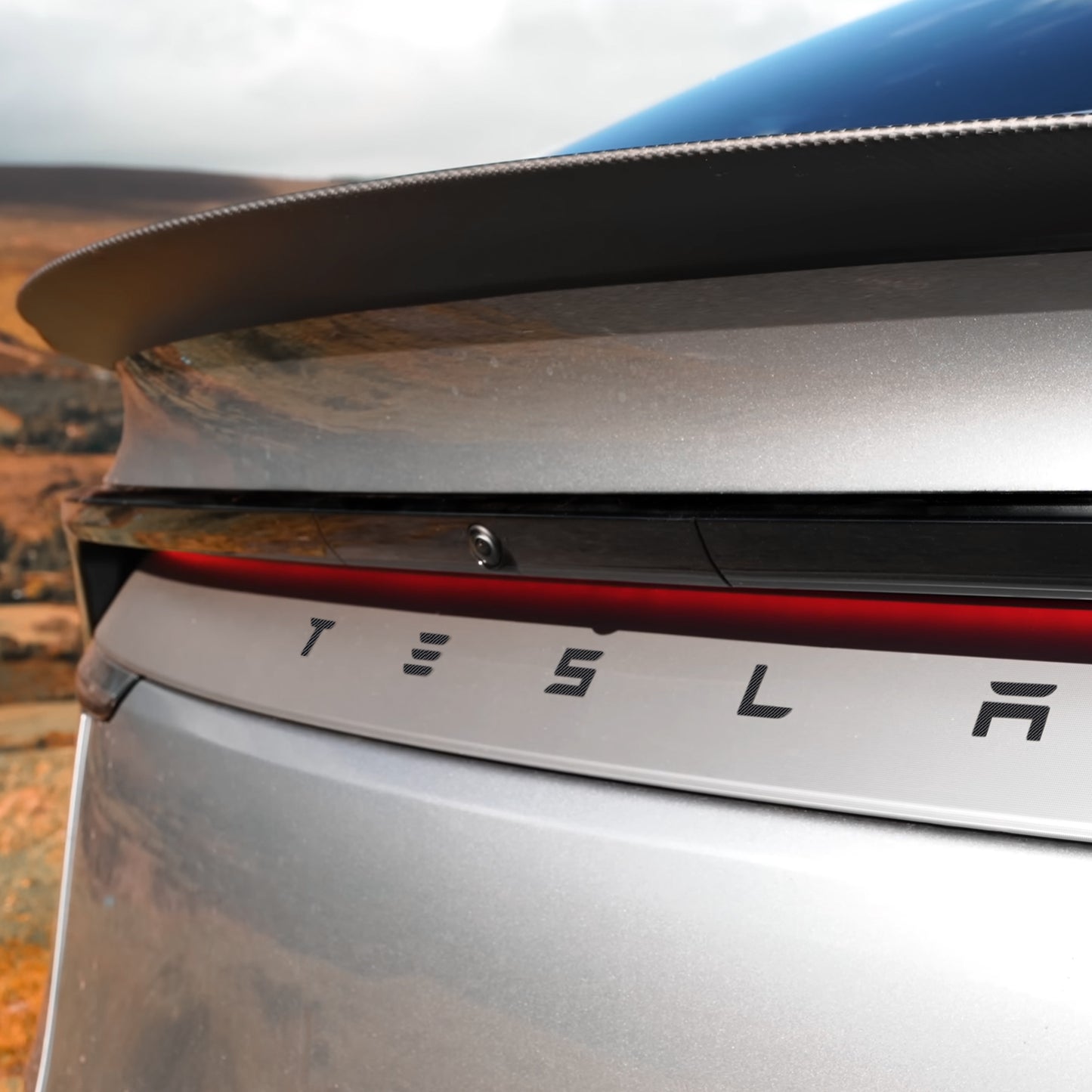 IPG Decorative for Tesla Model 3/Y/S/X/Performance Tailgate Letters Emblems (2 Units) Sticker Wrap Kit Decals Stickers Protector