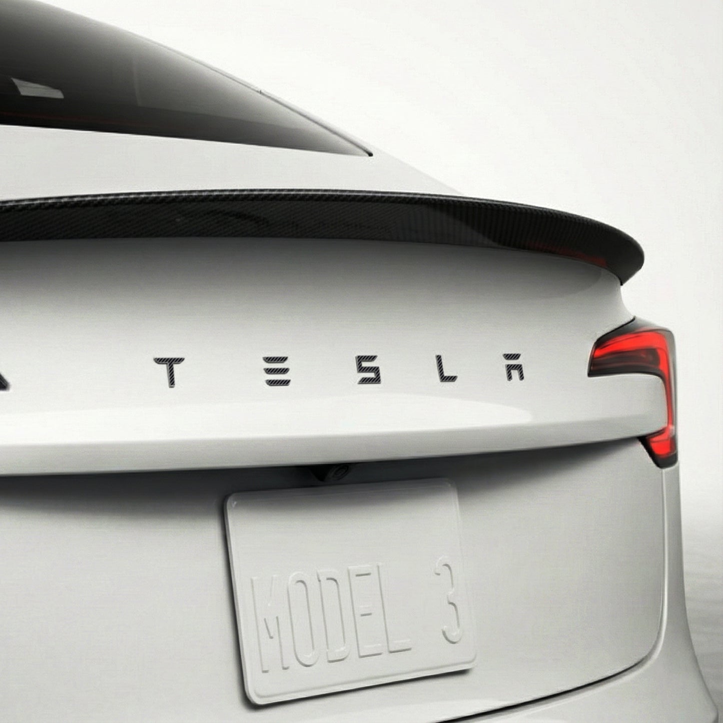 IPG Decorative for Tesla Model 3/Y/S/X/Performance Tailgate Letters Emblems (2 Units) Sticker Wrap Kit Decals Stickers Protector