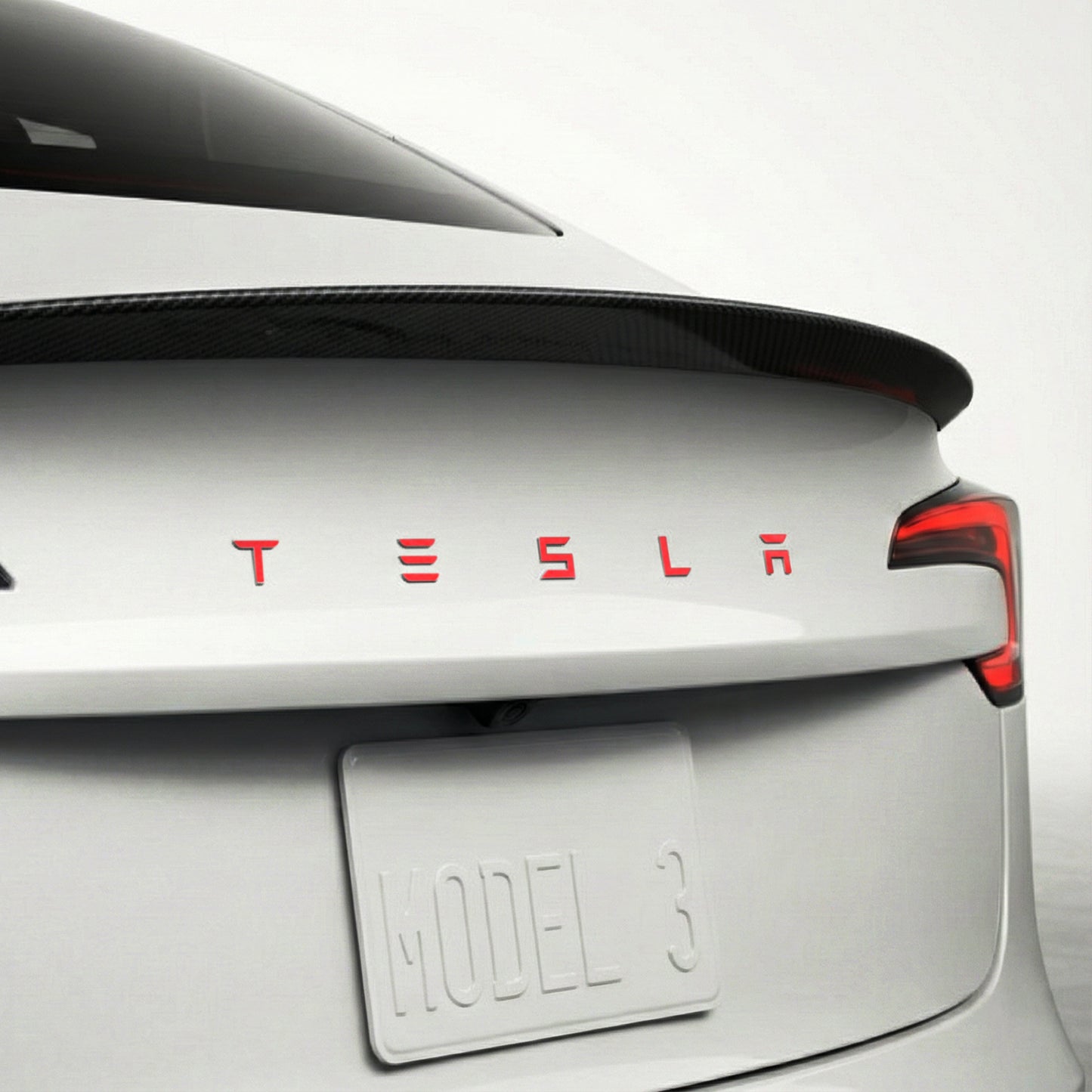 IPG Decorative for Tesla Model 3/Y/S/X/Performance Tailgate Letters Emblems (2 Units) Sticker Wrap Kit Decals Stickers Protector