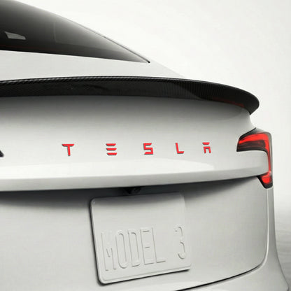IPG Decorative for Tesla Model 3/Y/S/X/Performance Tailgate Letters Emblems (2 Units) Sticker Wrap Kit Decals Stickers Protector