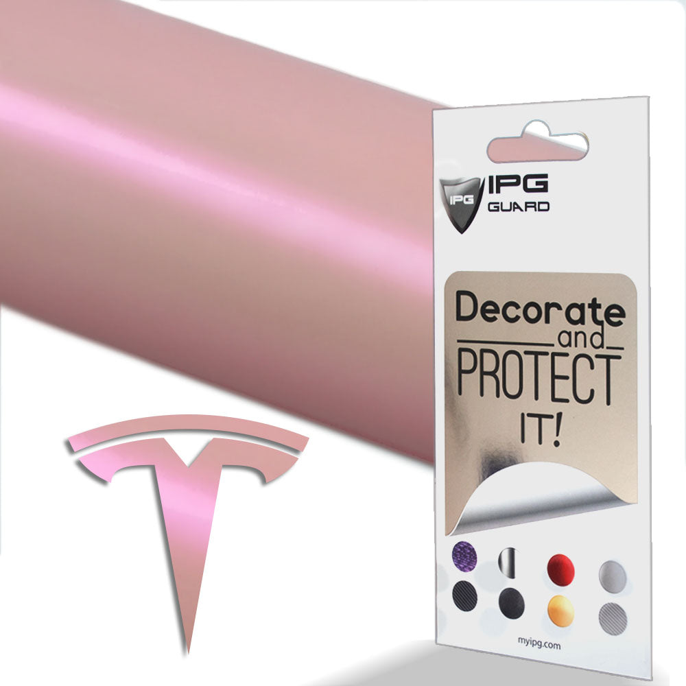 Tesla Model 3 için IPG Dekoratif Koruyucu Amblem Sticker Etiket Aksesuar Vinil (9 Logo Set)