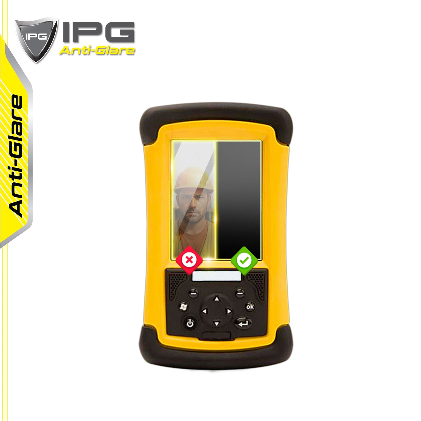Trimble Recon Handheld Rugged PDA Veri Toplama PC El Cihazı için IPG Anti-Glare Yansıma Önleyici Ekran Koruyucu 