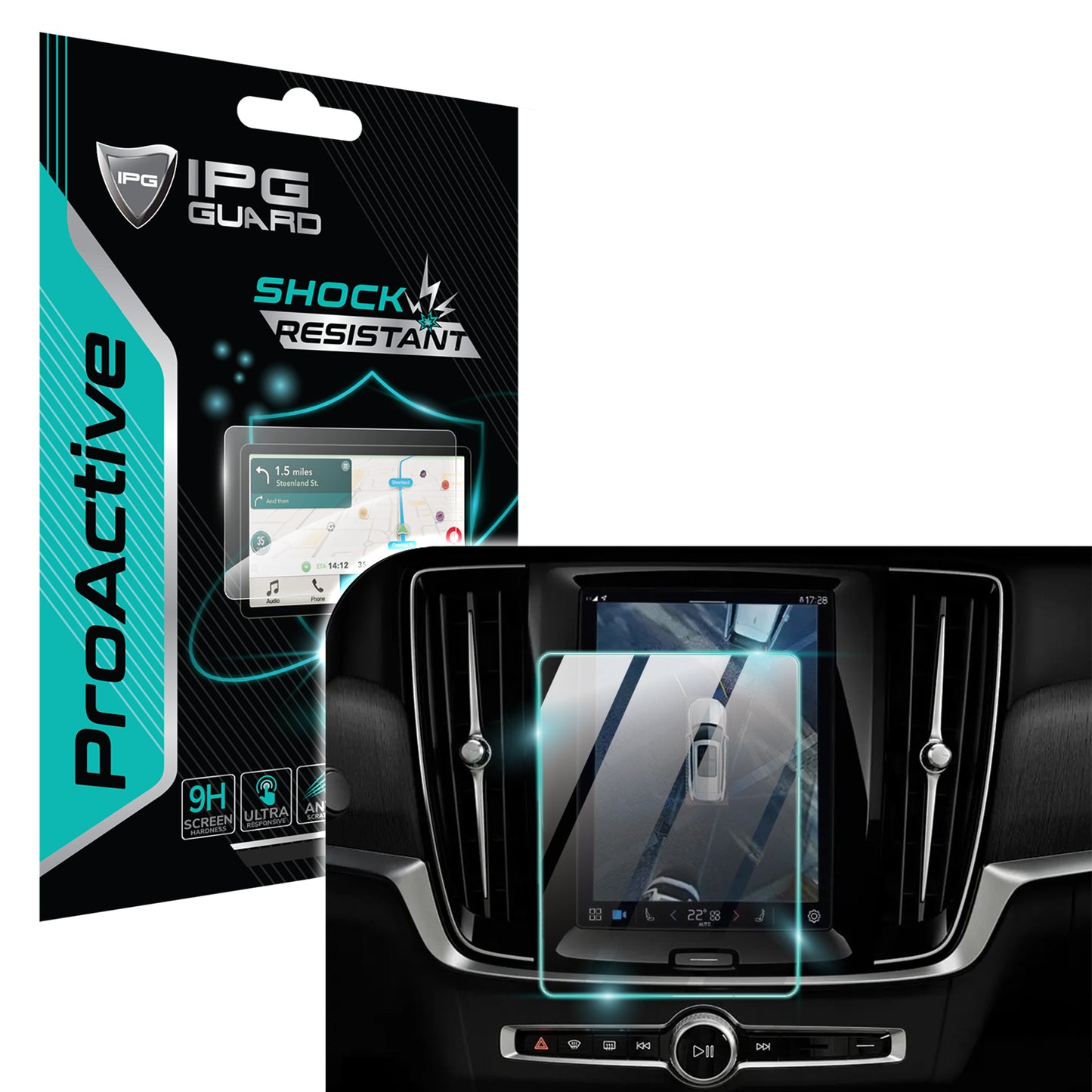 2026 Volvo S90 11.2" İnç Navigasyon Ekranı için 9H Nano IPG ProActive Ekran Koruyucu