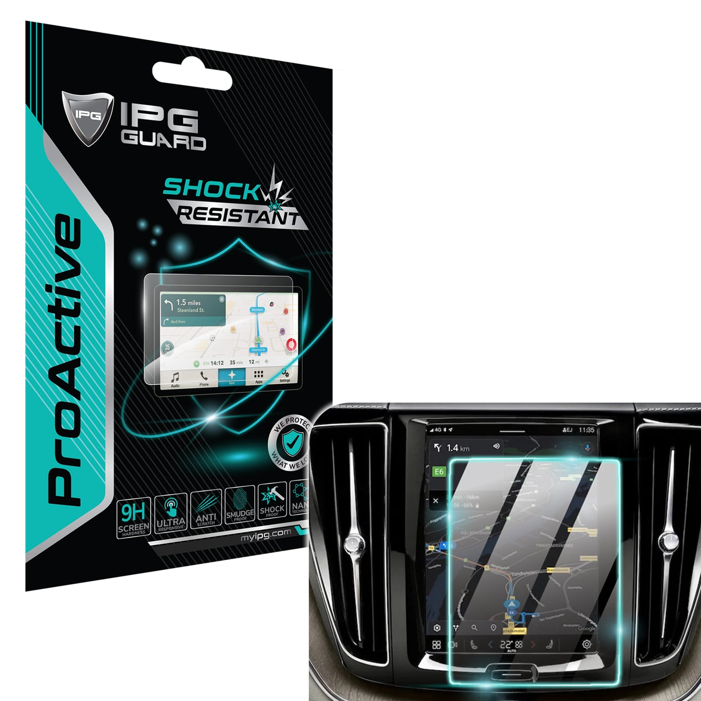 IPG ProActive for 2026 Volvo XC60 11.2 Inch Navigation Display SCREEN Protector