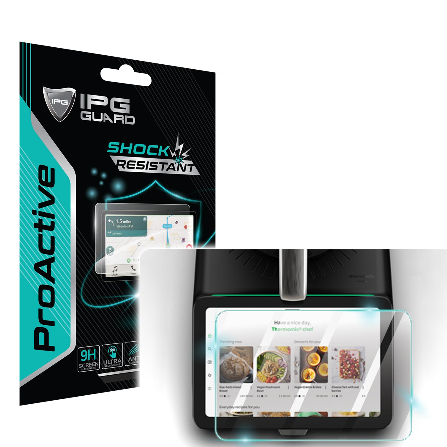 Vorwerk Thermomix TM7 Dokunmatik Ekran için 9H Nano IPG ProActive Ekran Koruyucu
