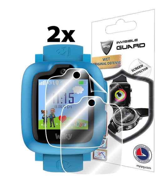 IPG Original for Wiky Watch 4 Smart Kids Watch Children SCREEN Protector (2 Units) (Hydrogel)