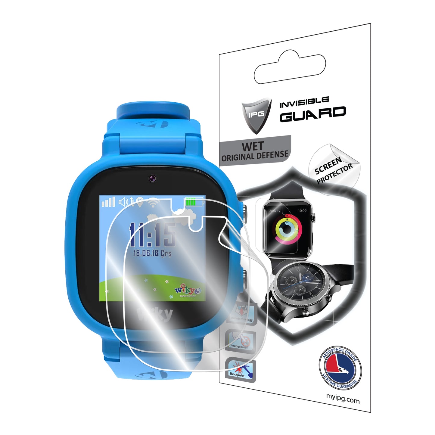 IPG Original for Wiky Watch 5E Smart Kids Watch Children SCREEN Protector (2 Units) (Hydrogel)