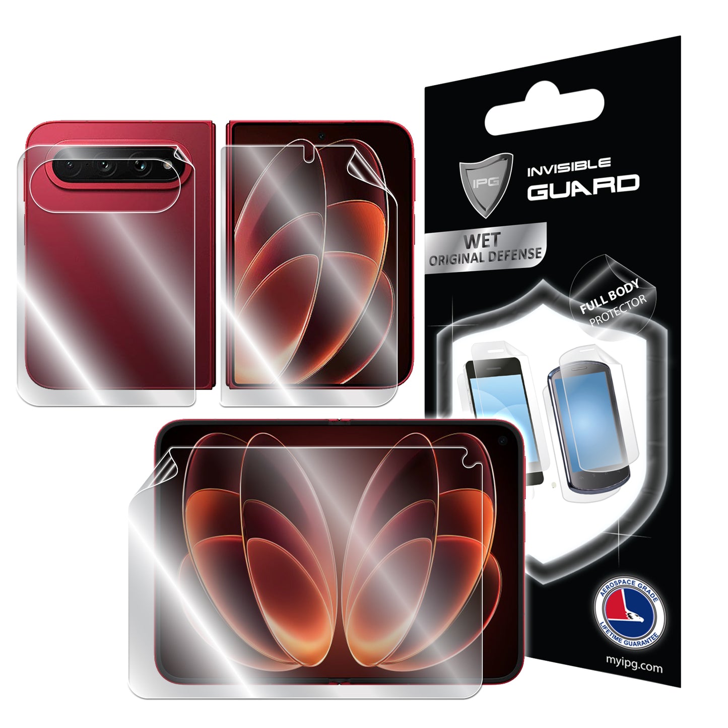 Xiaomi 18 Fold için IPG Orijinal Tam Kaplama (İç, Dış Ekran) Koruyucu (Hidrojel)