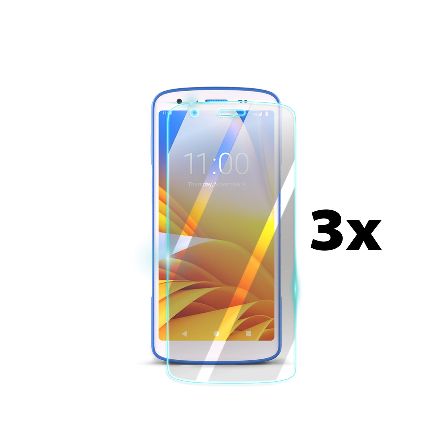 IPG ProActive for ZEBRA TC22 / TC27 / HC50 / HC55 Mobile Handheld Computer (3 Units) SCREEN Protector